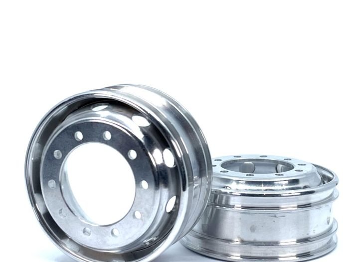 Aluminum alloy 10 large round hole narrow wheels [a pair] LXY-0100-Z