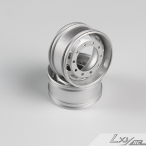 10 square hole aluminum alloy wide wheel hub sandblasted (pair)