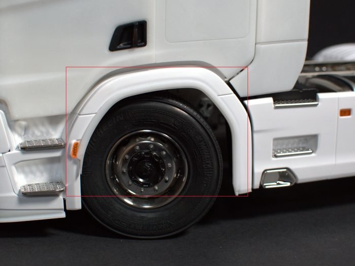 1:14 Scale Front Axle Wheel Hub Spoiler for Tamiya Scania S770