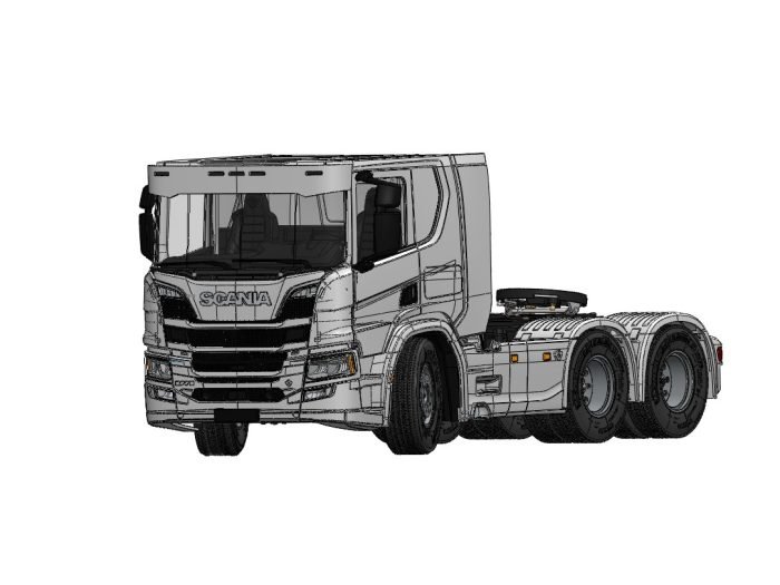 1:14 Scale Scania P Series Cabin Conversion Kit – For Tamiya Scania S770